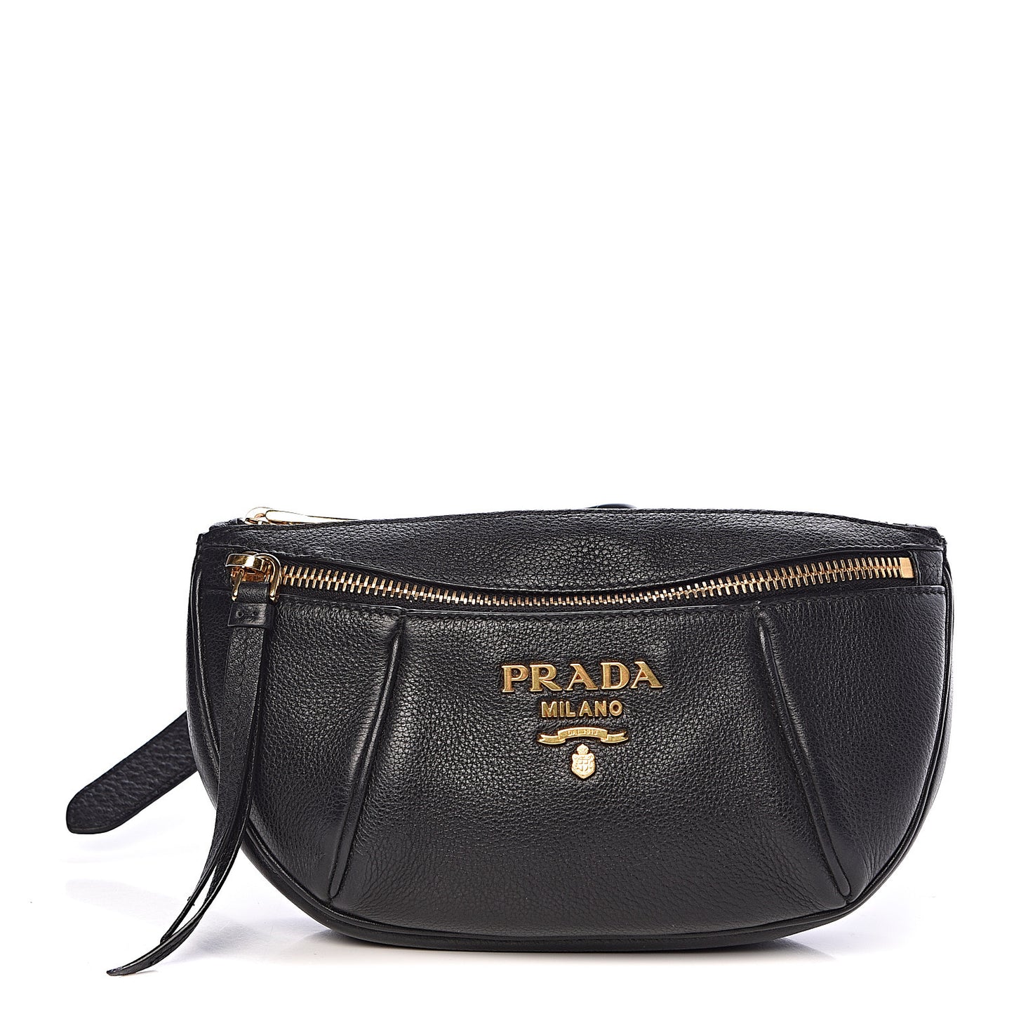 Vitello Daino Small Belt Bag Black