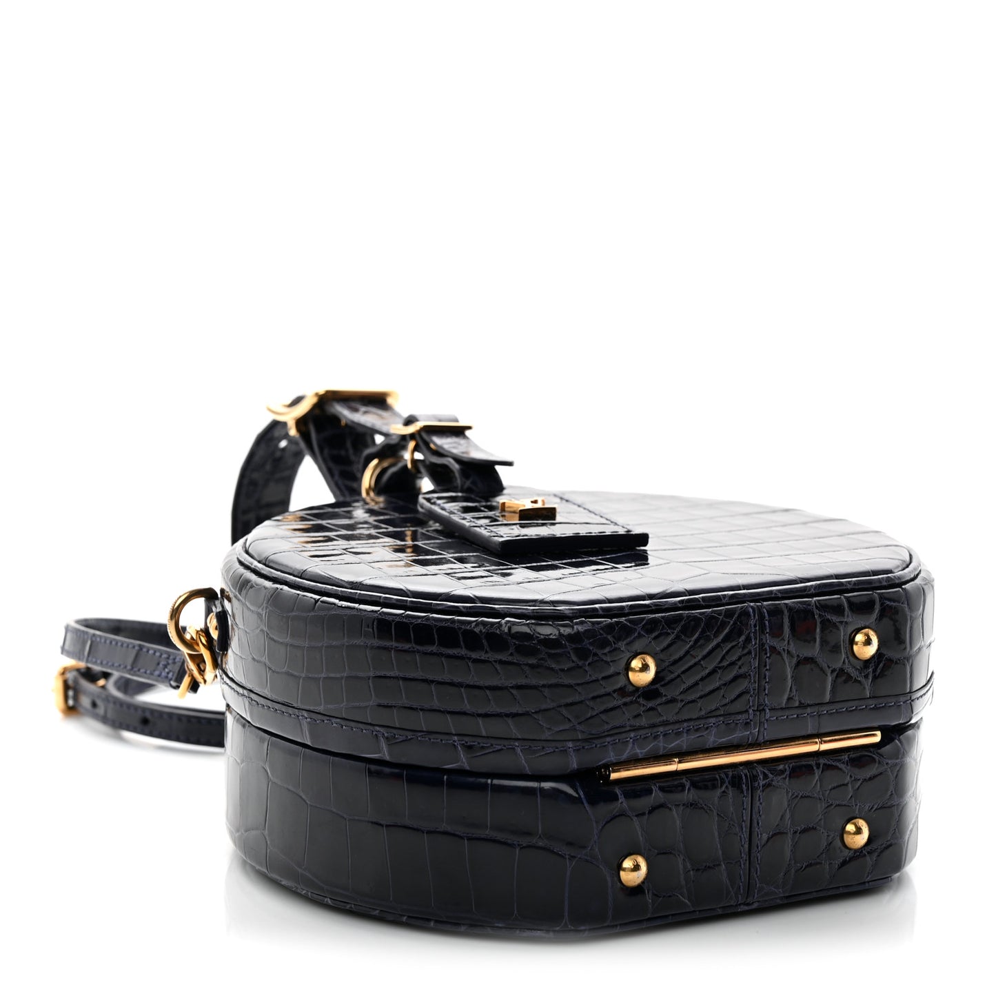 Crocodile Petite Boite Chapeau Navy