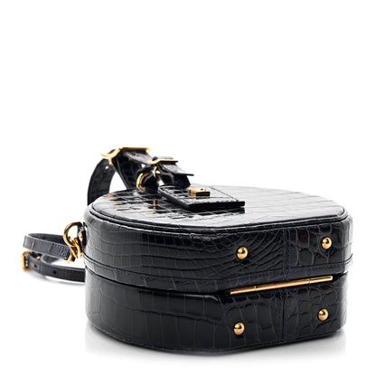 Louis Vuitton Crocodile Petite Boite Chapeau Navy 4 of 9