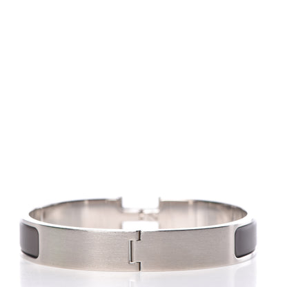 Hermes Matte Enamel Narrow Clic Clac HH Bracelet GM Etain 3 of 6