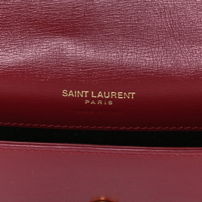 Saint Laurent Smooth Calfskin Monogram Phone Holder Crossbody Opyum Red 8 of 11