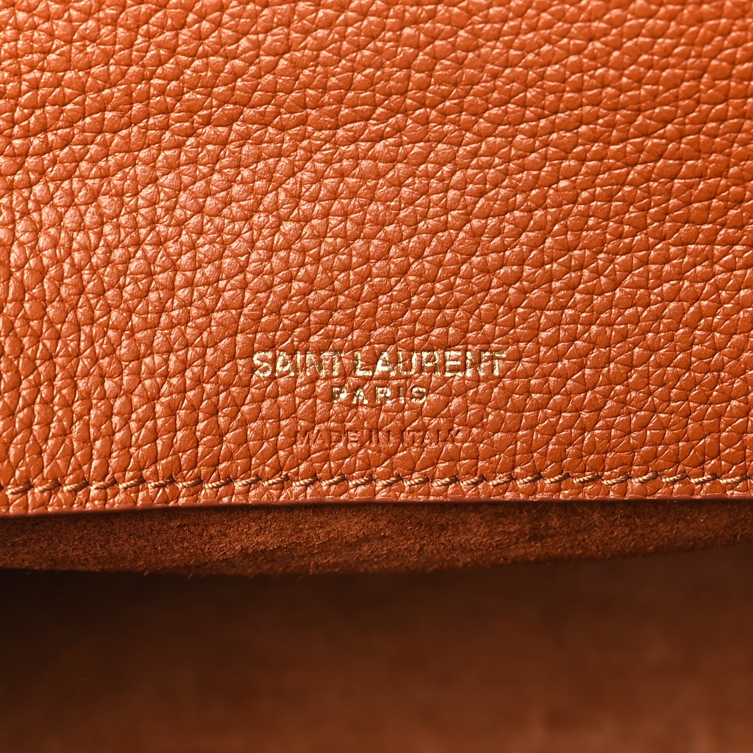 Saint Laurent Grained Calfskin Baby Sac De Jour Supple Canyon 7 of 9