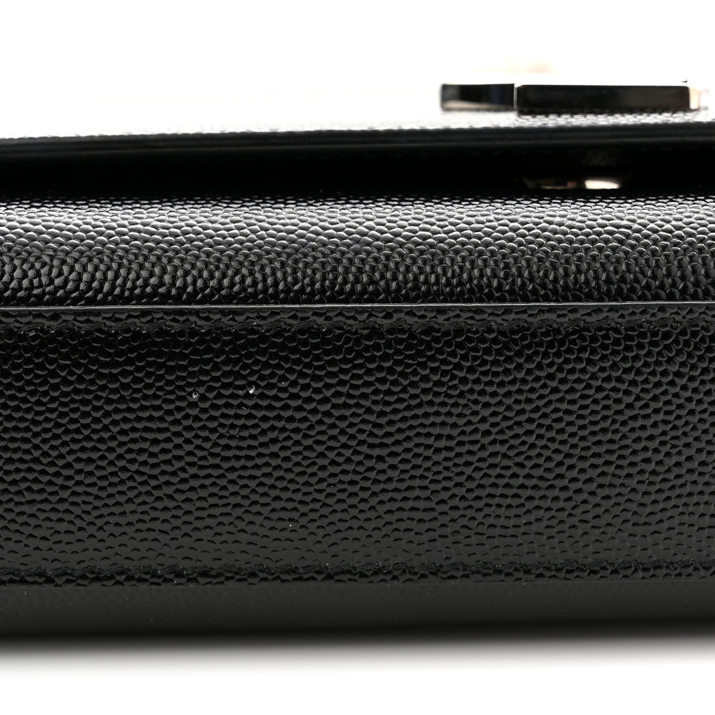 Grain De Poudre Medium Classic Monogram Kate Satchel Black