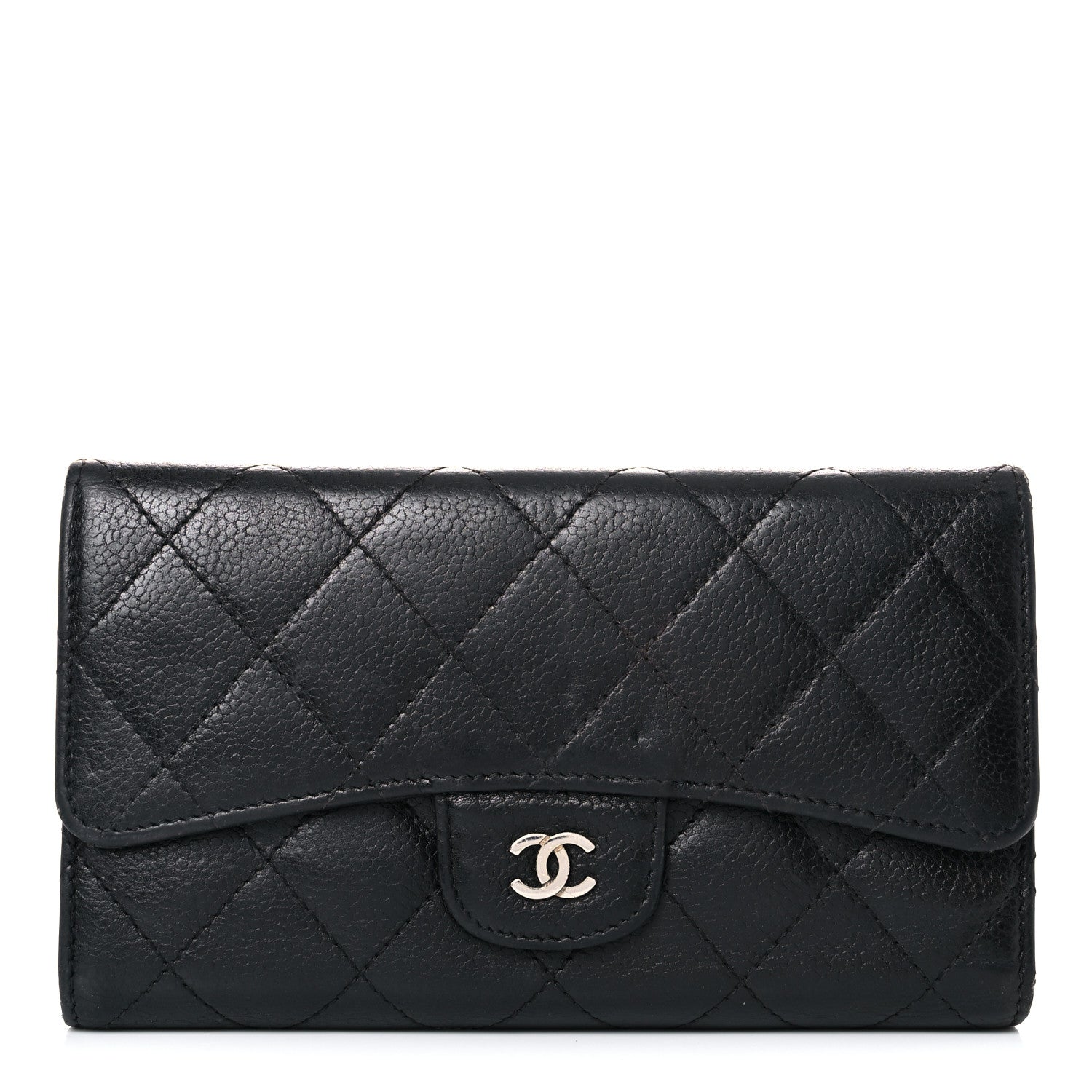 Chanel Caviar Quilted Large Flap Wallet Black 1 of 36