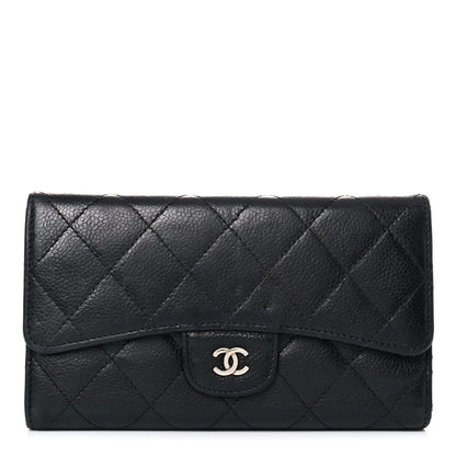 Chanel Caviar Quilted Large Flap Wallet Black 1 of 36