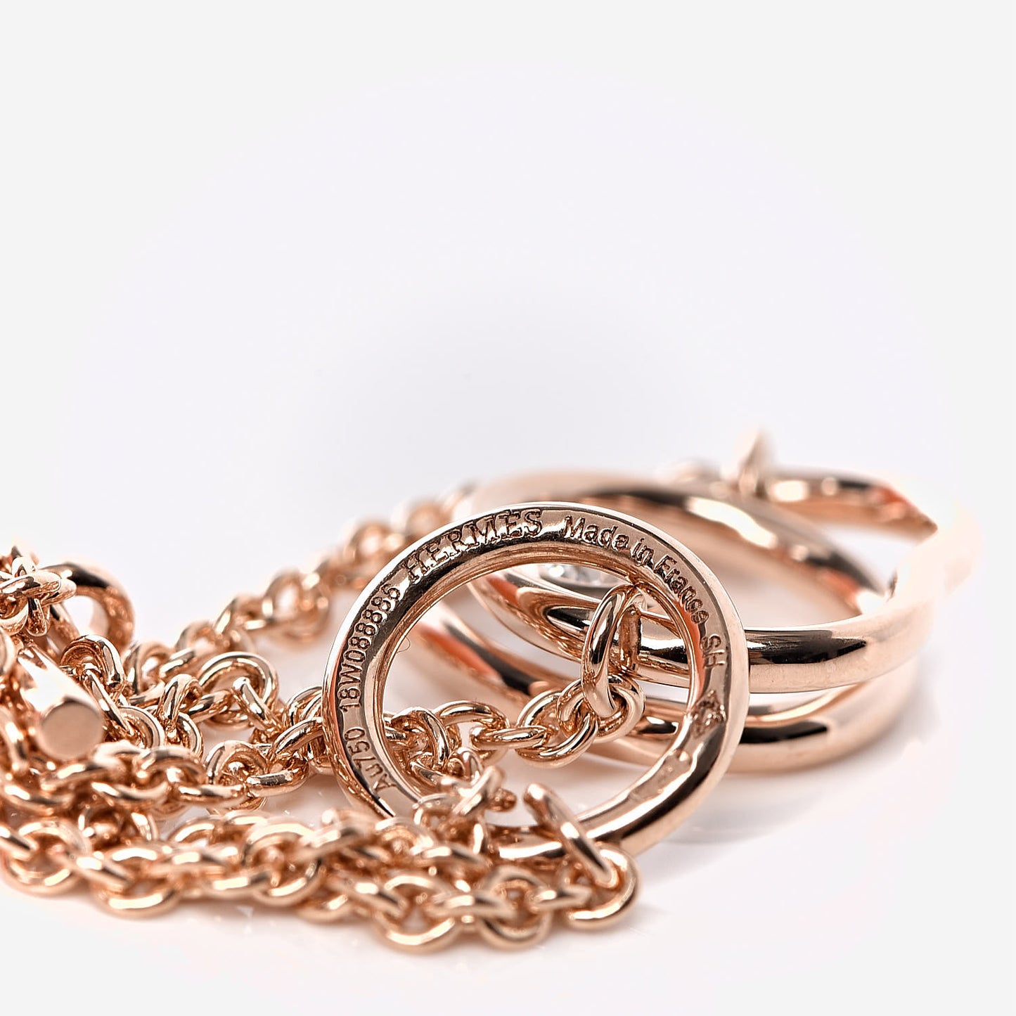 18K Rose Gold Diamond TPM Vertige Coeur Bracelet SH
