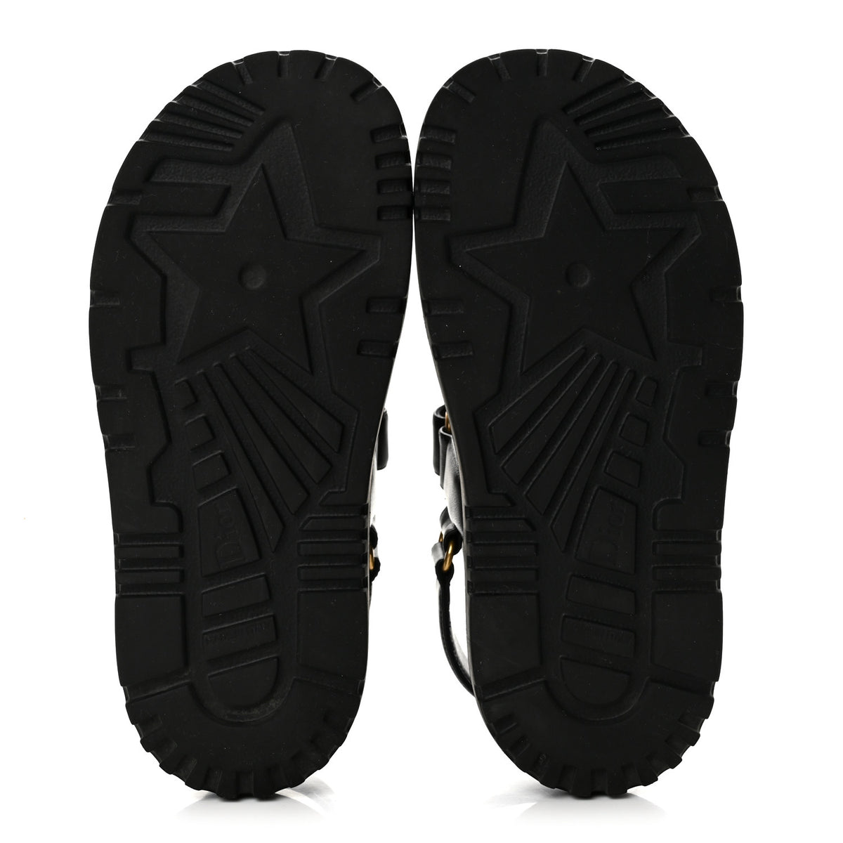 Christian Dior Lambskin Dioract 10mm Sandals 36.5 Black 6 of 13