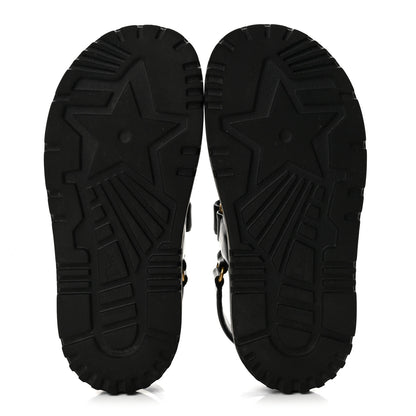 Christian Dior Lambskin Dioract 10mm Sandals 36.5 Black 6 of 13
