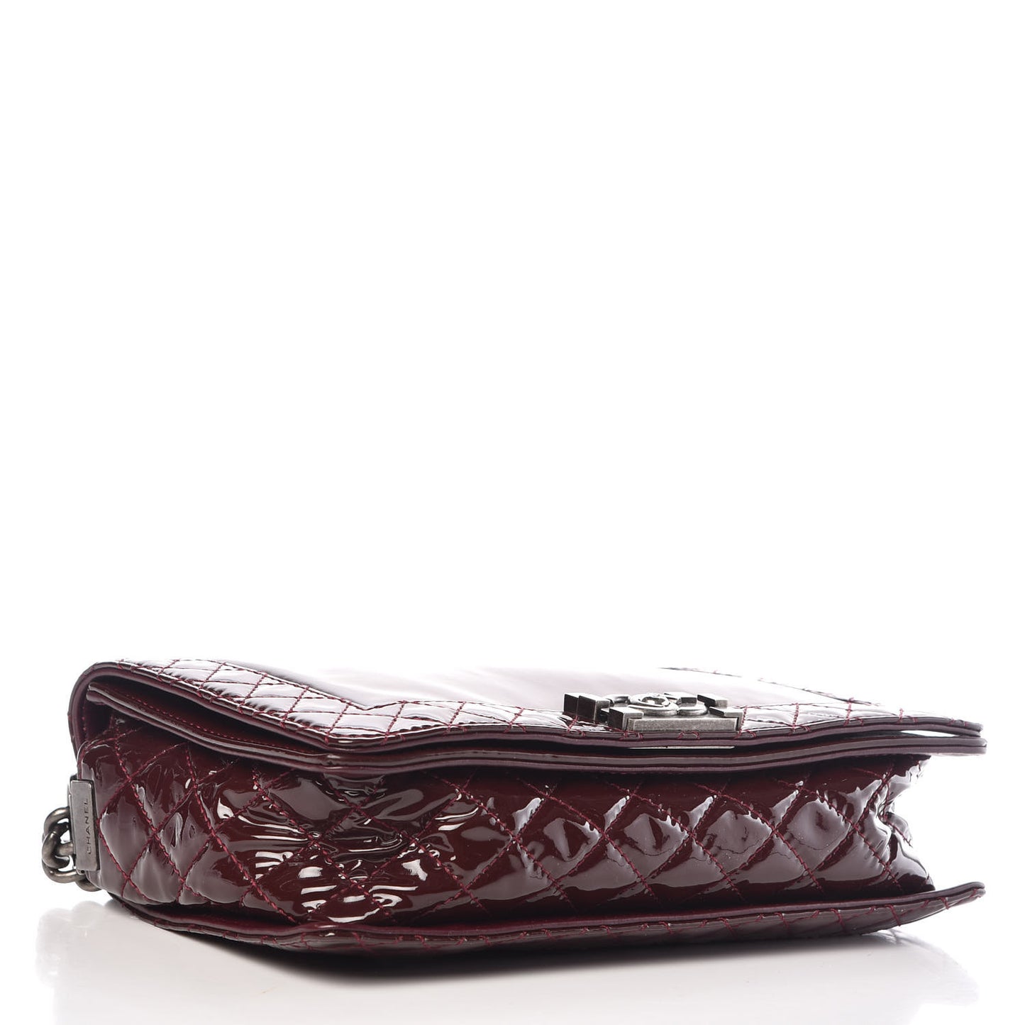 Patent New Medium Boy Reverso Flap Burgundy
