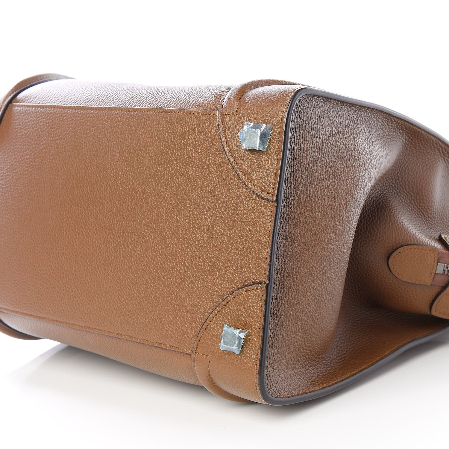 Celine Drummed Calfskin Mini Luggage Camel 6 of 9