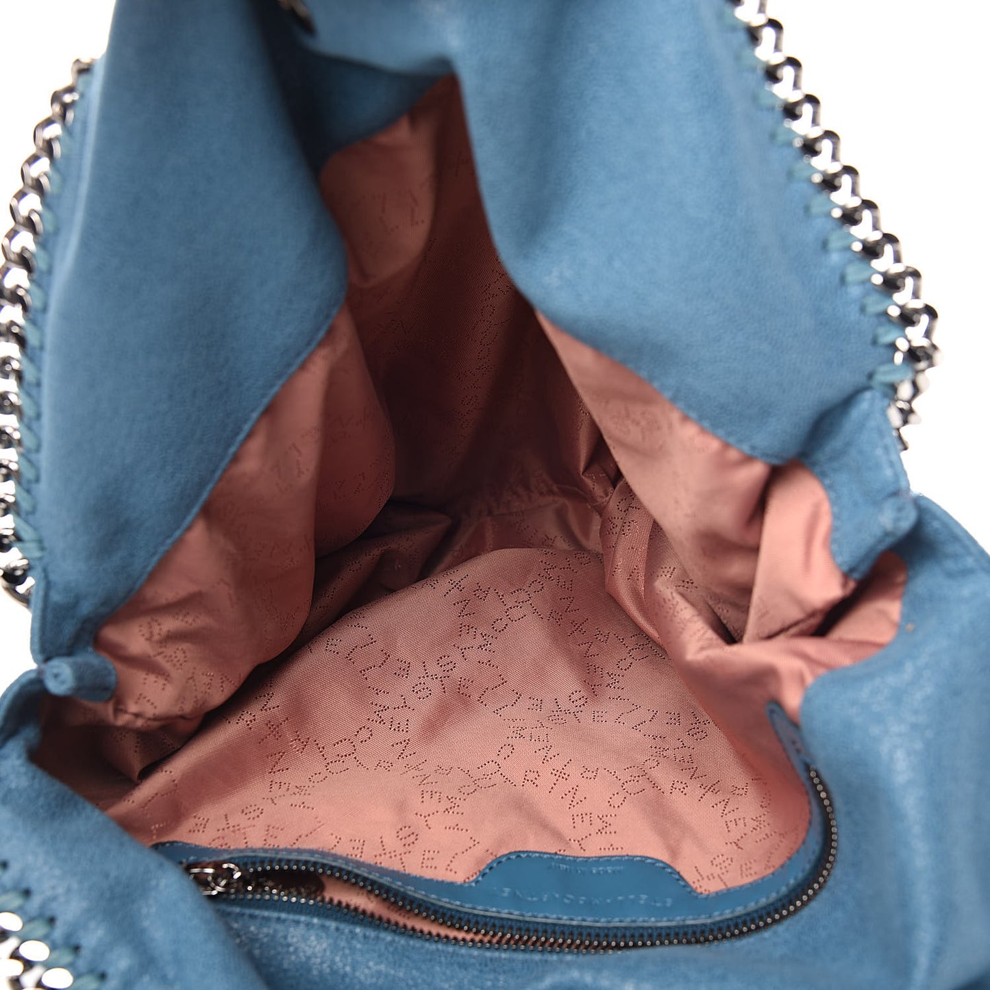 Shaggy Deer Falabella Fold Over Tote Blue