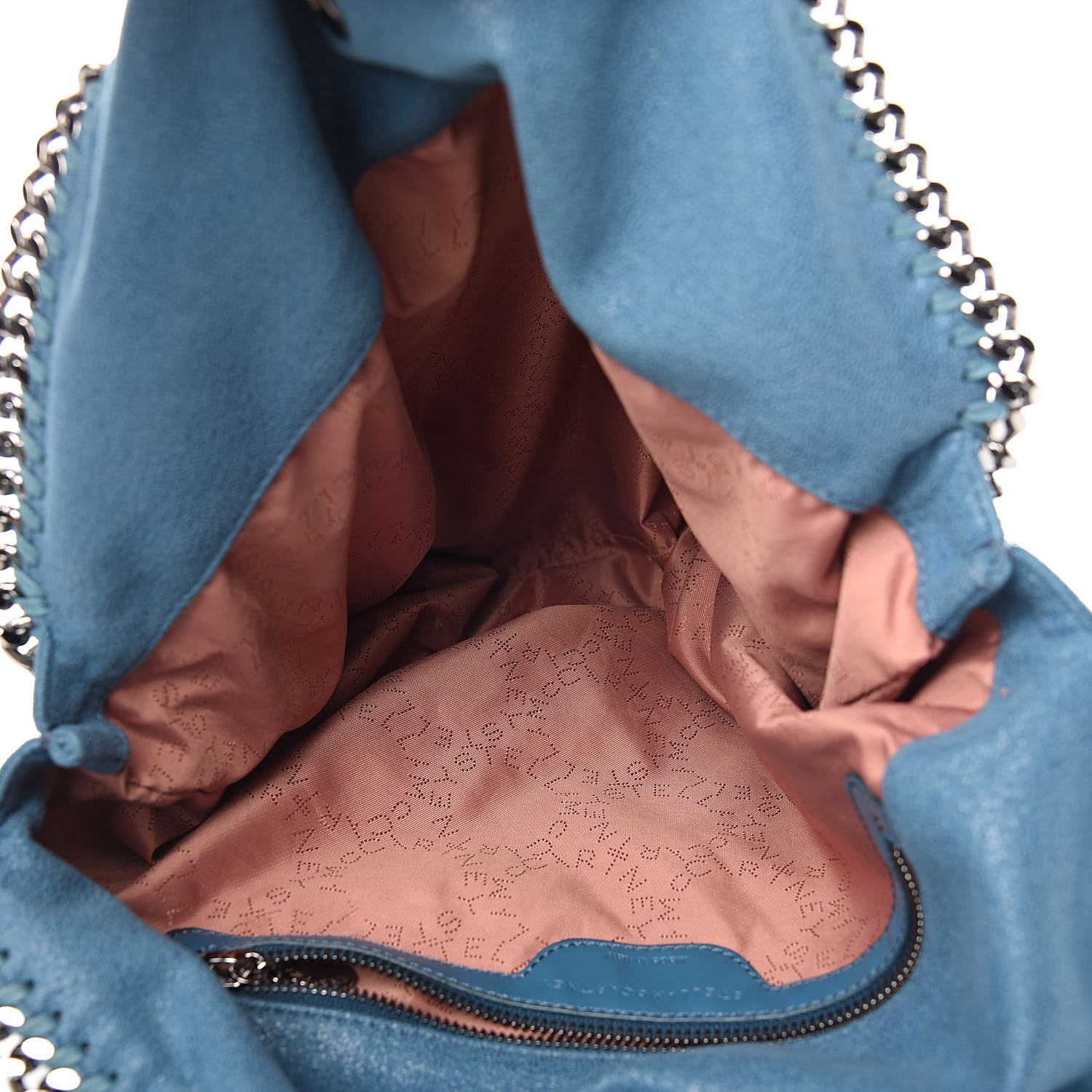 Stella McCartney Shaggy Deer Falabella Fold Over Tote Blue 5 of 10