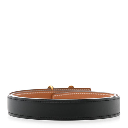 Hermes Swift Epsom 24mm Bubbles H Belt 75 Black Gold 2 of 9