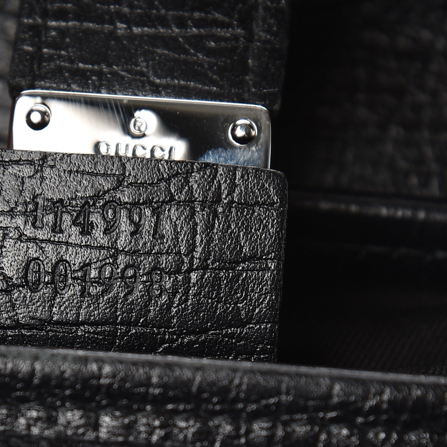Gucci Monogram Small Bamboo Bullet Black 7 of 8