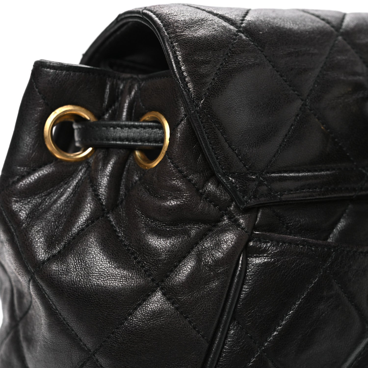 Chanel Lambskin Quilted Backpack Black 12 of 12