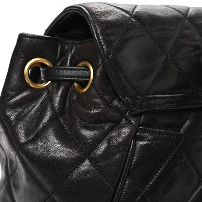Chanel Lambskin Quilted Backpack Black 12 of 12