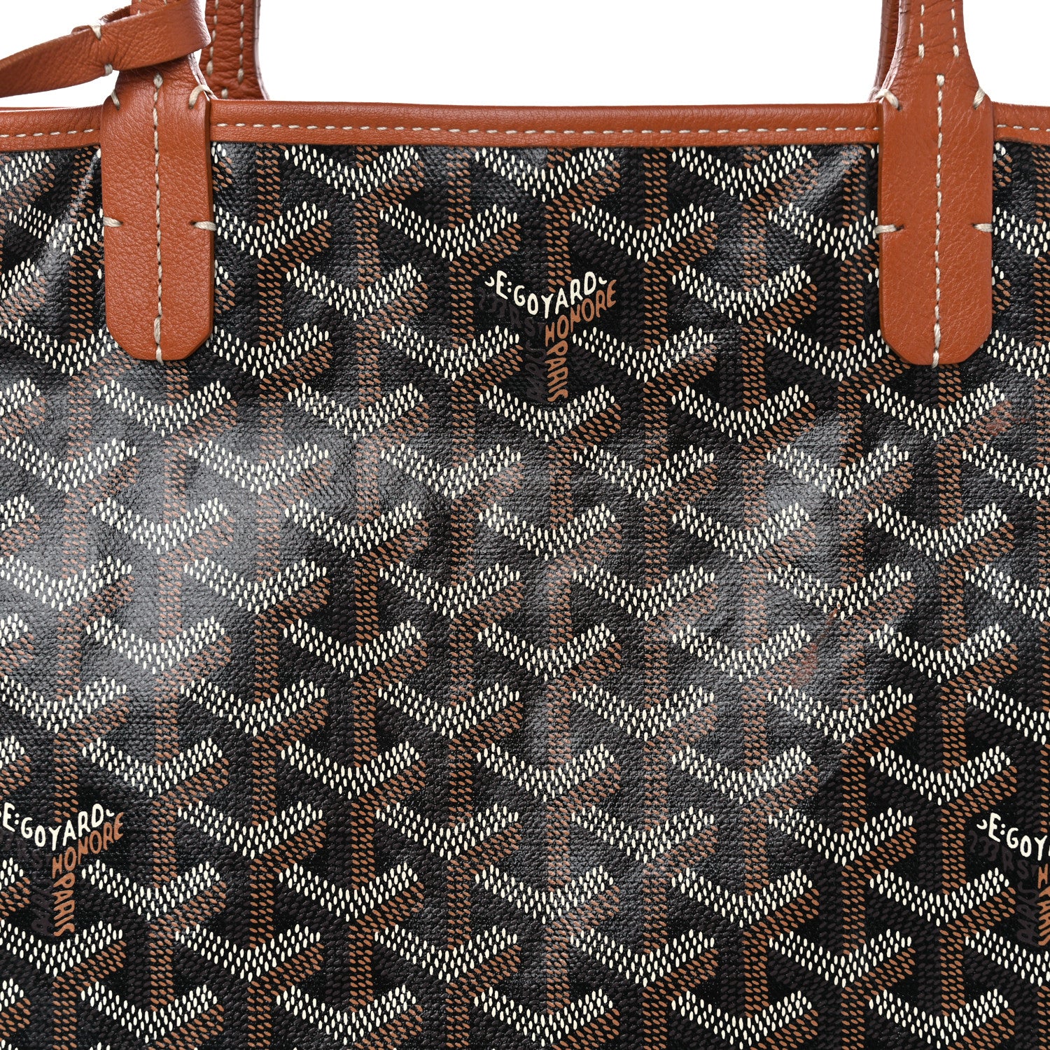 Goyard Goyardine Reversible Anjou PM Black Gold 9 of 20
