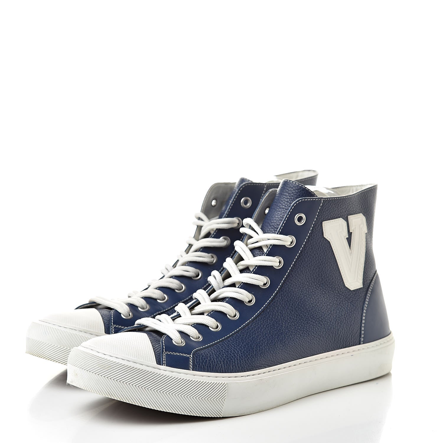 Louis Vuitton Calfskin Tattoo Sneaker Boots 8 Blue 3 of 12