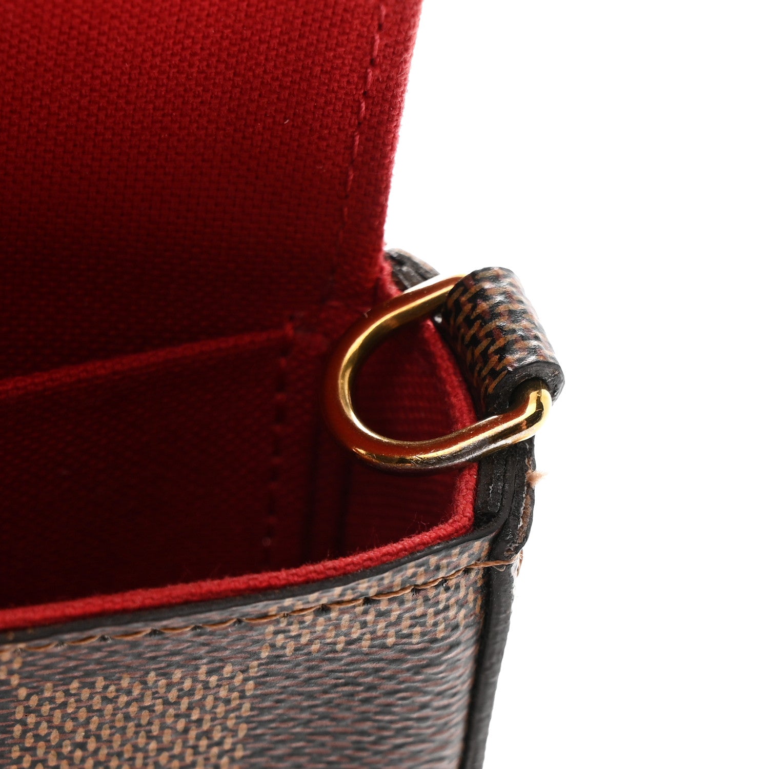 Louis Vuitton Damier Ebene Pochette Felicie Chain Wallet 13 of 13