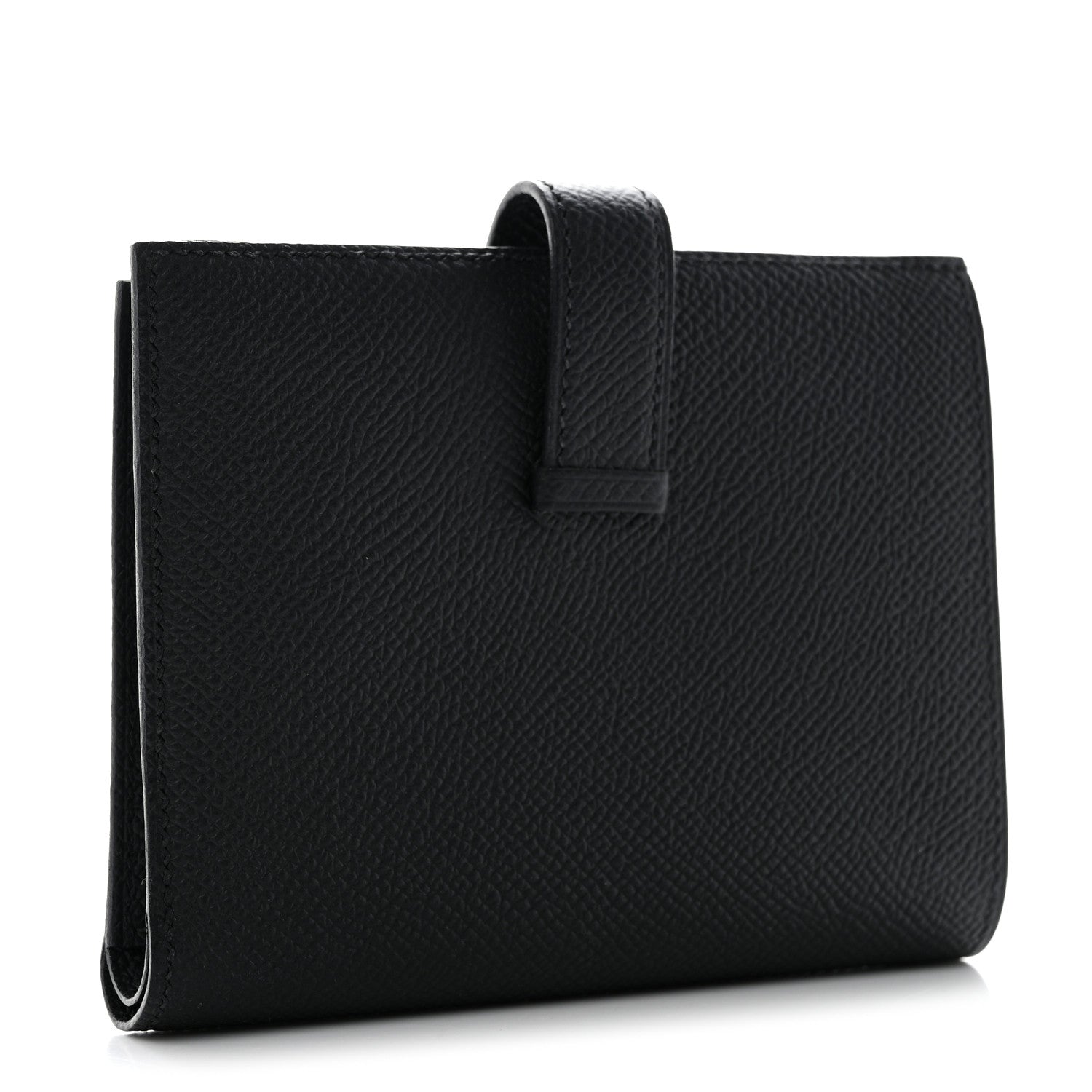 Hermes Epsom Bearn Compact Wallet Black 3 of 7