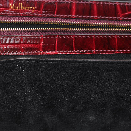 Mulberry Crocodile Embossed Calfskin Bayswater Oxblood 10 of 12