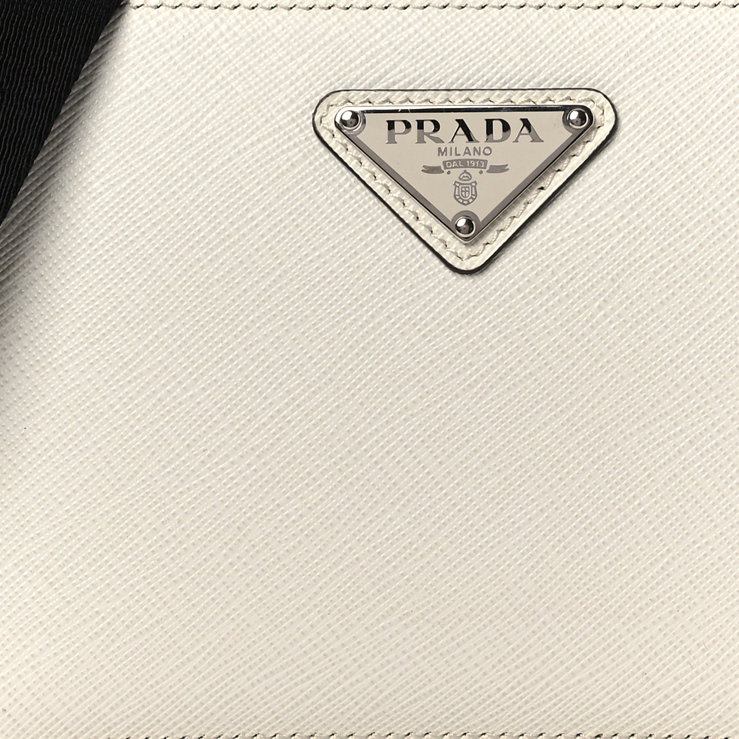 Saffiano Travel Small Brique Crossbody Bag White