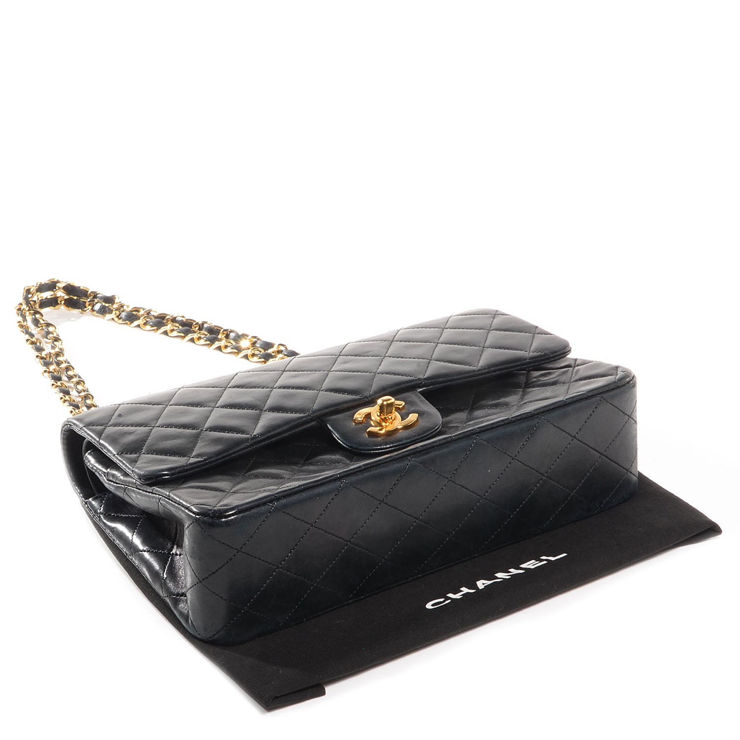 Chanel Lambskin Medium Double Flap Black 4 of 7