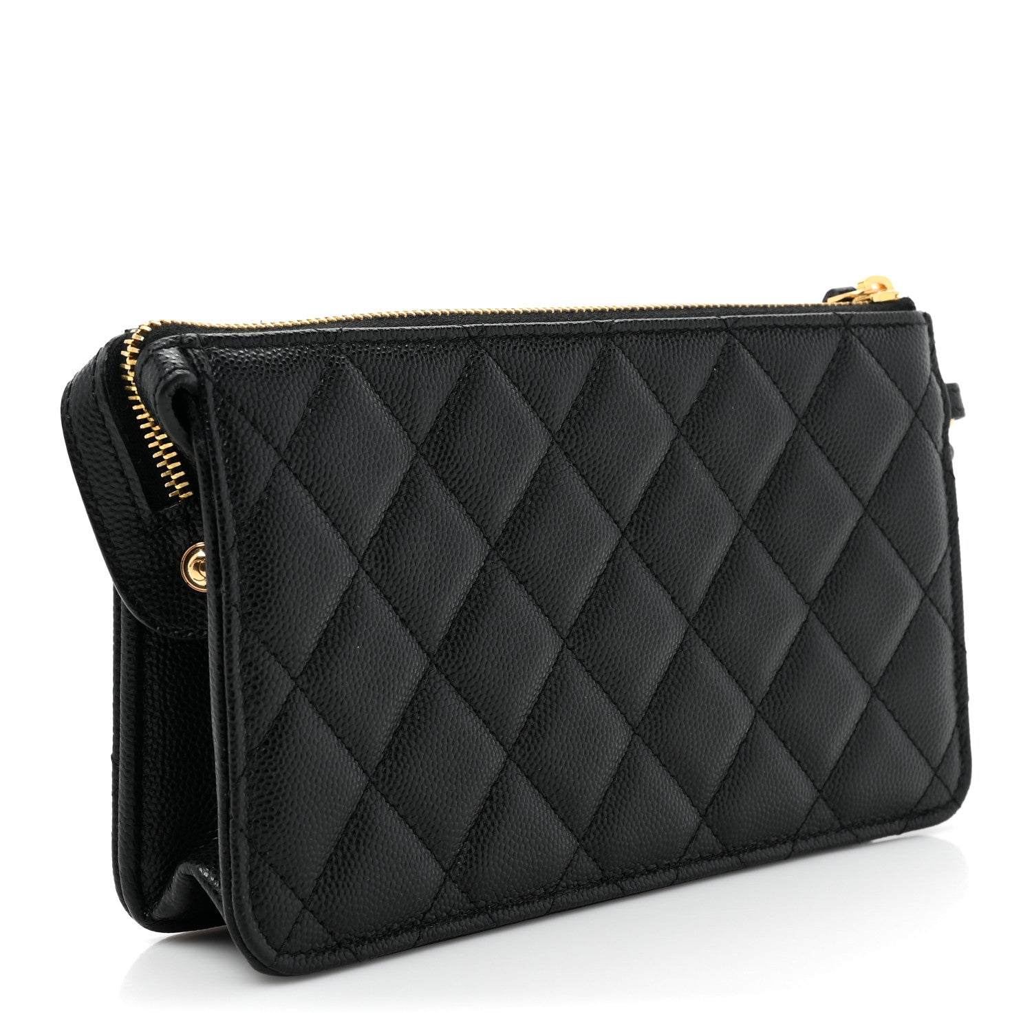 Chanel Caviar Quilted Polly Pocket Pouch Black 3 of 9