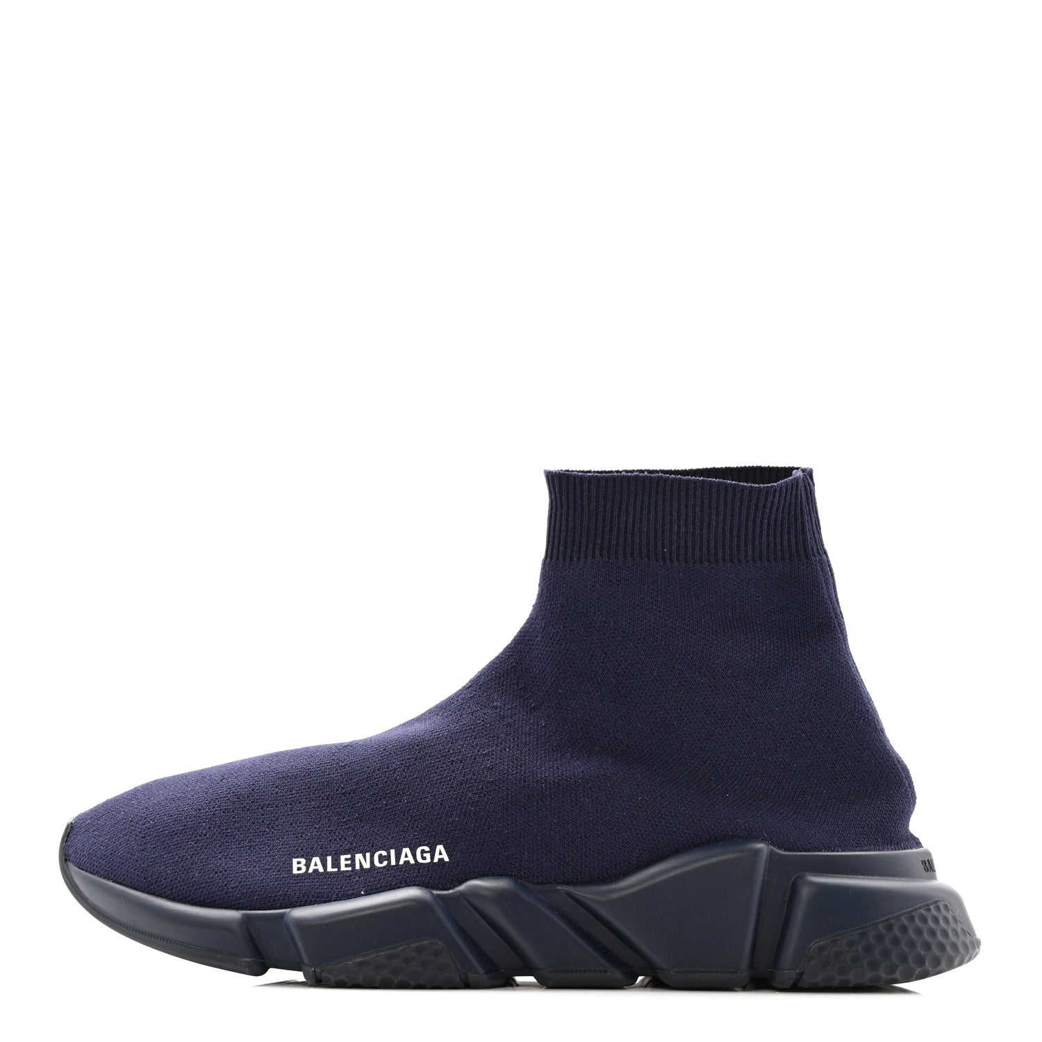 Balenciaga Neoprene Knit Mens Speed Sneakers 42 Bleu Marine 1 of 8