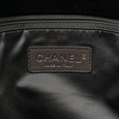 Chanel Microsuede Quilted Rodeo Drive Hobo Black 5 of 9