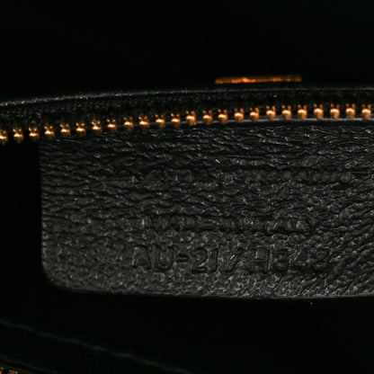 Salvatore Ferragamo Canvas Calfskin Gancini Medium Boxyz Black Beige 6 of 9