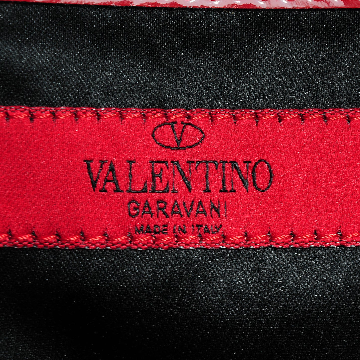 Patent Lacca Bow Bowling Bag Red