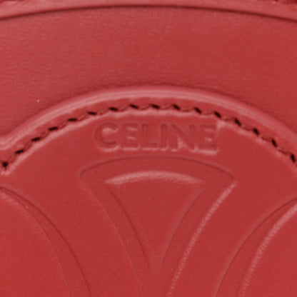 Celine Smooth Calfskin Cuir Triomphe Oval Purse Crossbody Lipstick 6 of 12