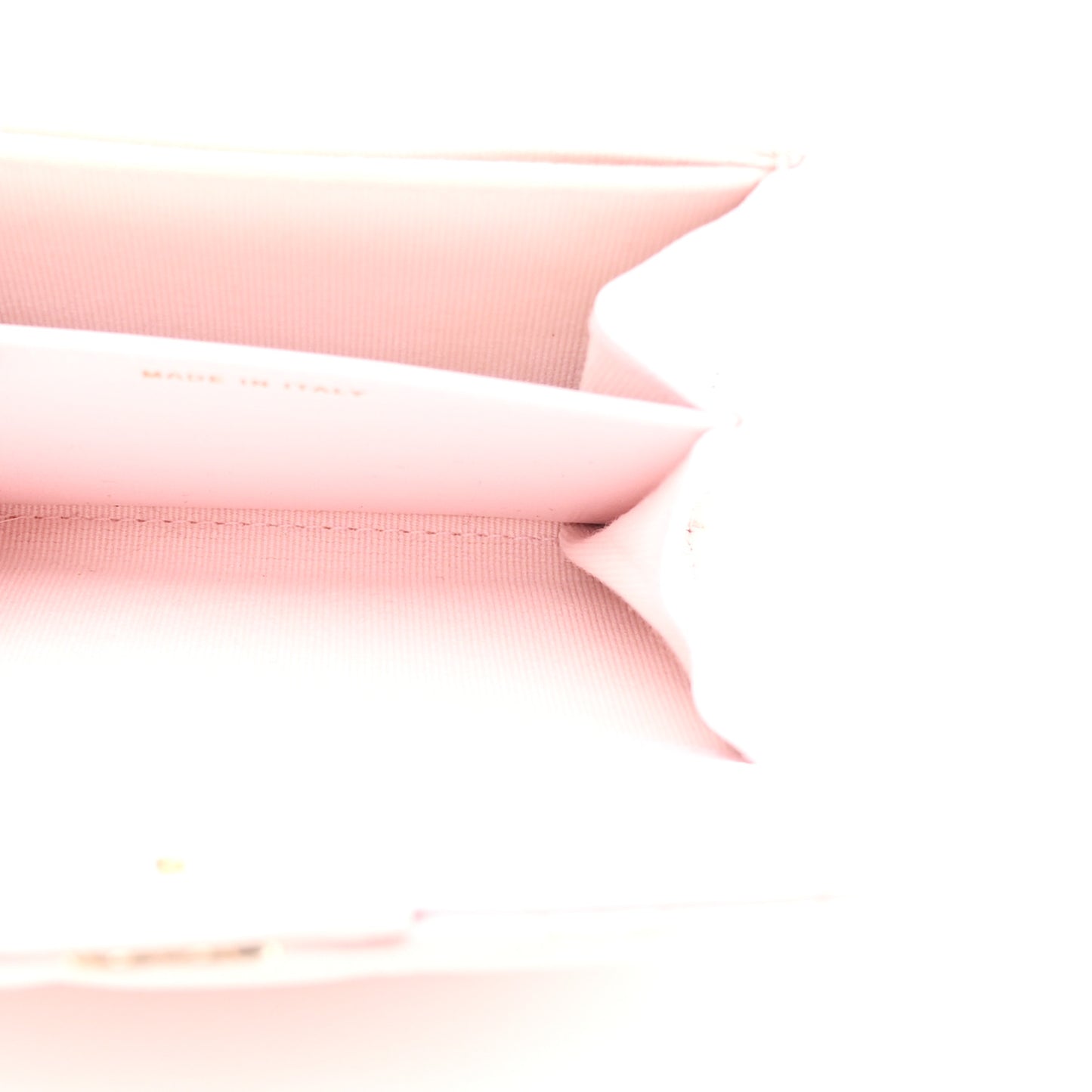Caviar Quilted Flap Card Holder Wallet Light Pink