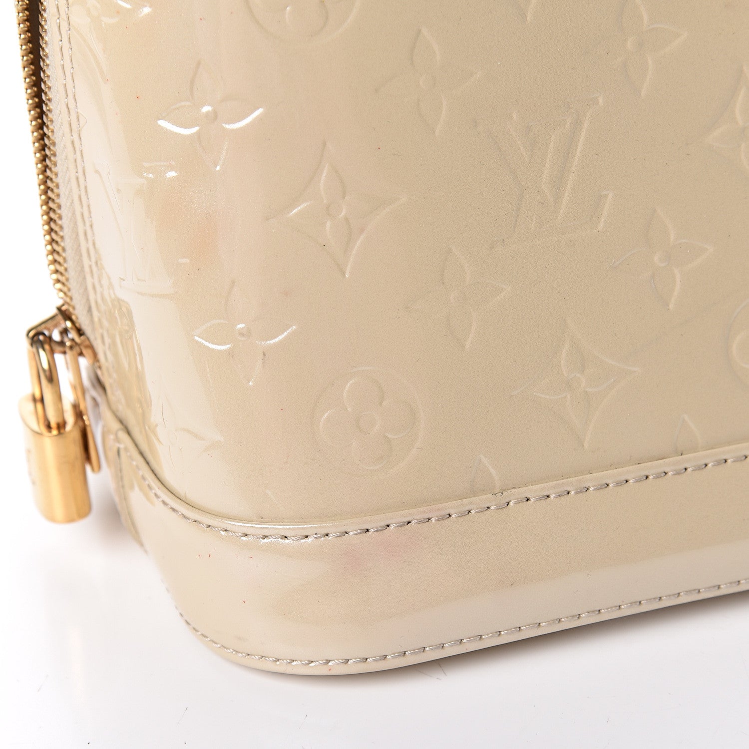 Louis Vuitton Vernis Alma PM Blanc Corail 11 of 15