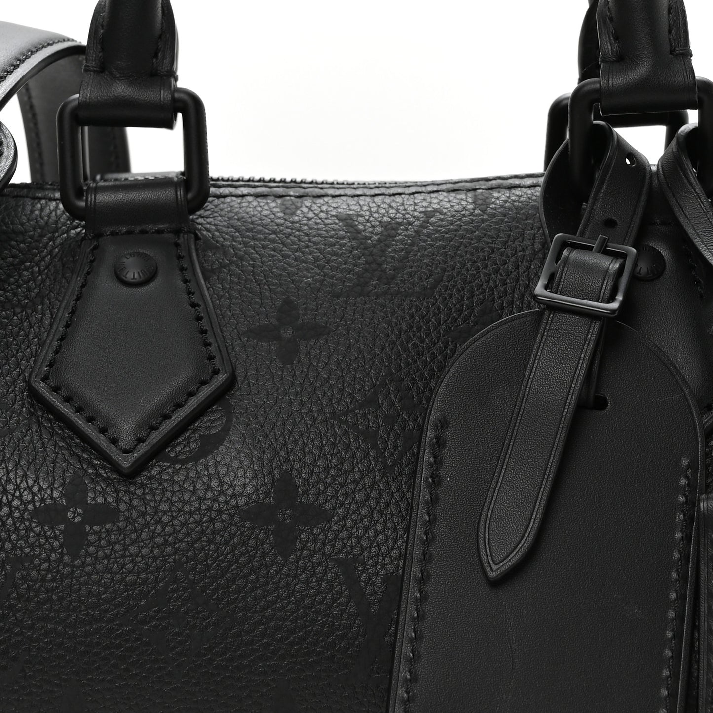 Calfskin Monogram Speedy P9 Bandouliere 20 Ultra Black