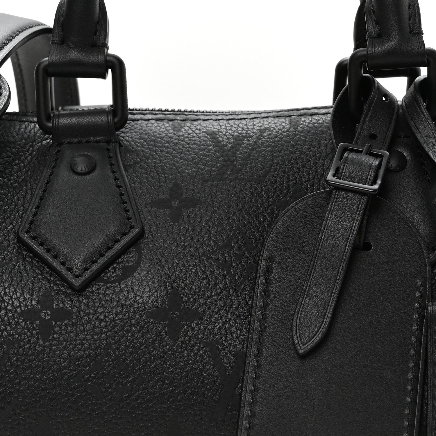 Louis Vuitton Calfskin Monogram Speedy P9 Bandouliere 20 Ultra Black 9 of 12