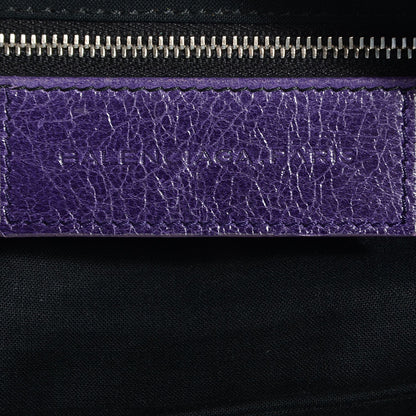 Balenciaga Agneau Giant 21 Silver Hardware Flat Handle Clutch Raisin 6 of 10