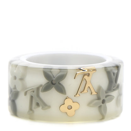Louis Vuitton Resin Monogram Farandole Ring M Grey 7 1 of 5