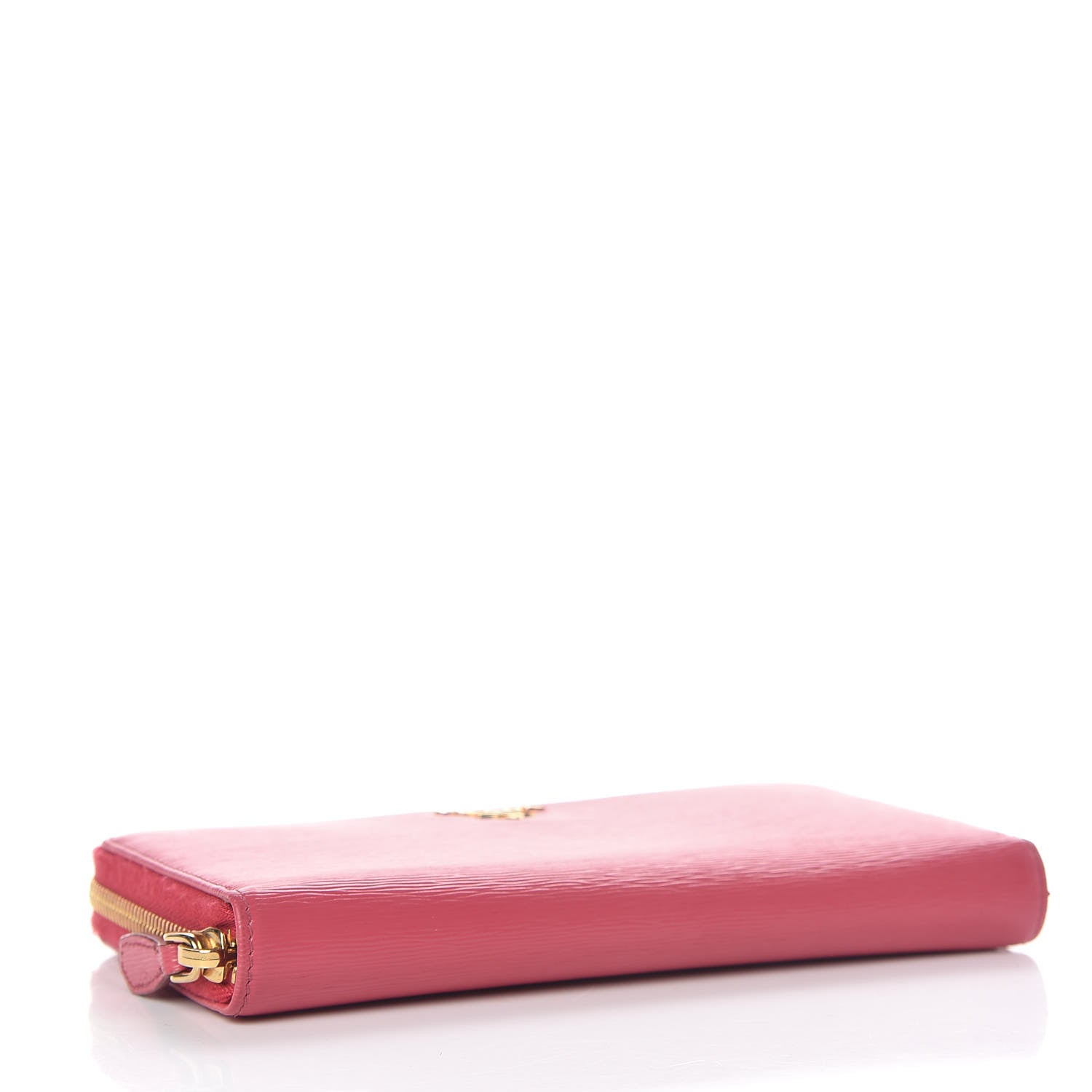 Prada Vitello Move Zip Around Wallet Peonia 4 of 8