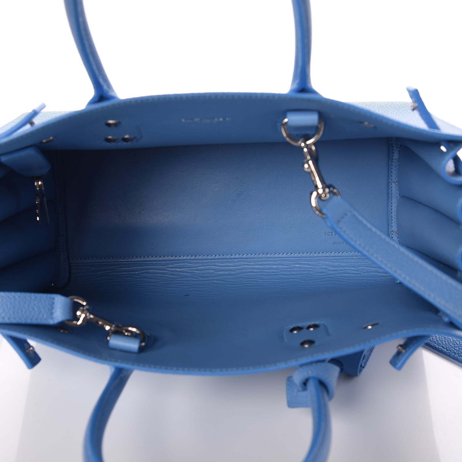 Saint Laurent Grained Calfskin Baby Sac De Jour Blue Clair 6 of 8