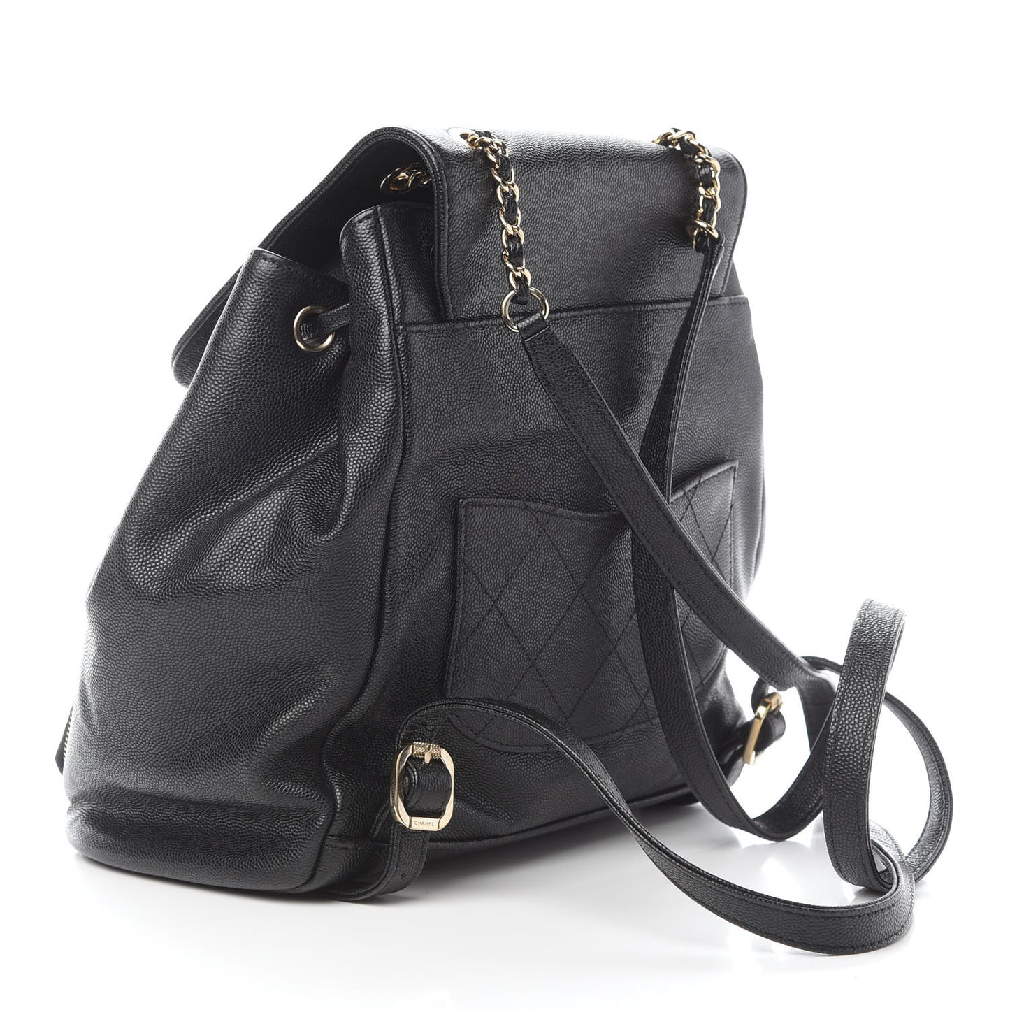 Caviar Quilted Business Affinity Backpack Black