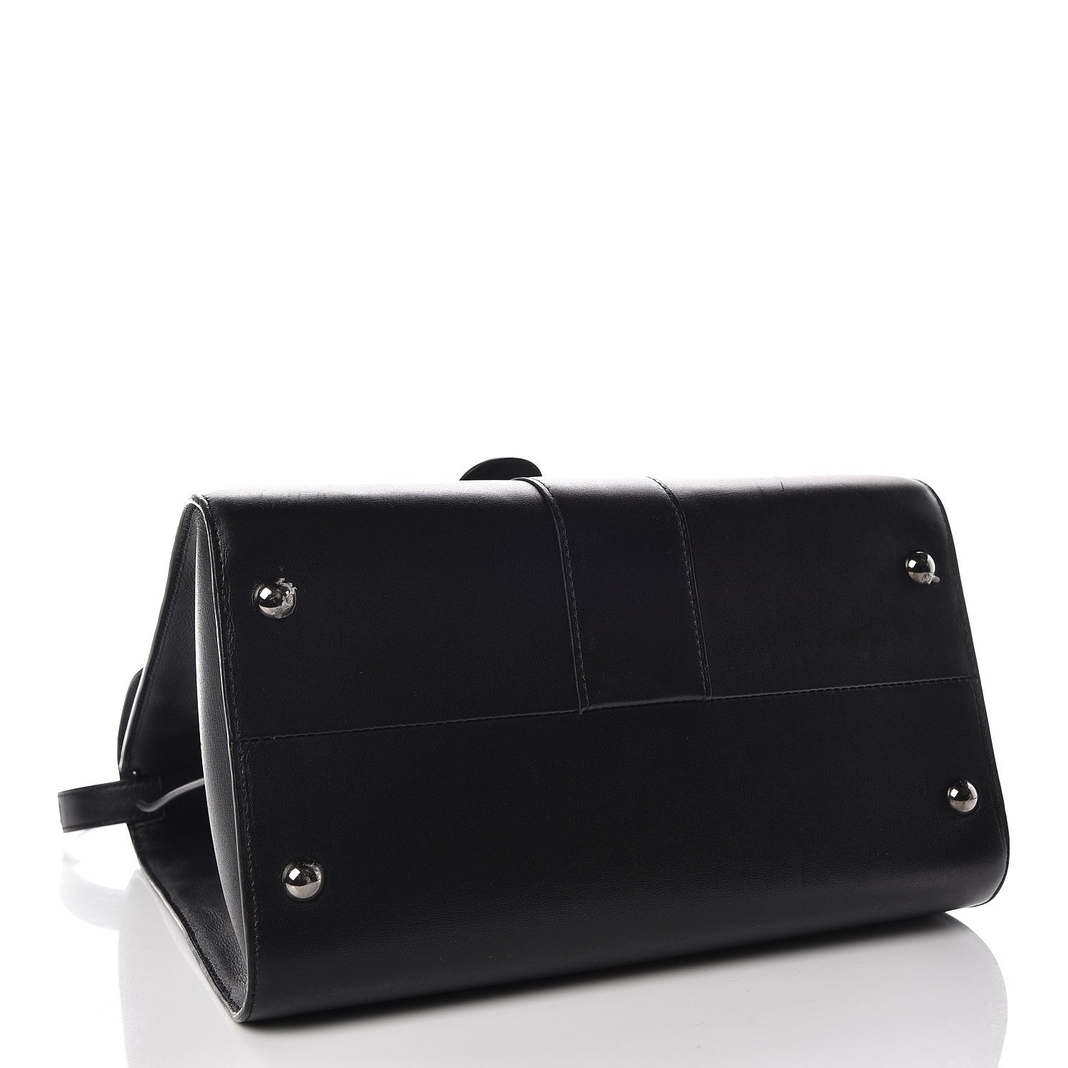 Delvaux Calfskin MM L'Humour Brillant Satchel Black 4 of 15