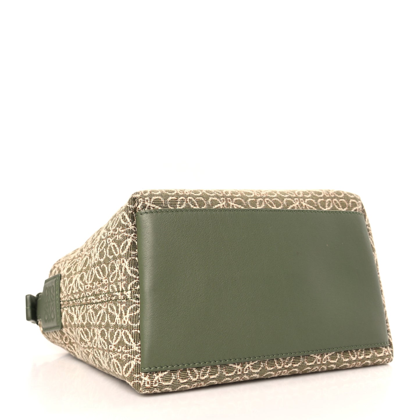 Jacquard Anagram Calfskin Small Cubi Bag Ecru Green