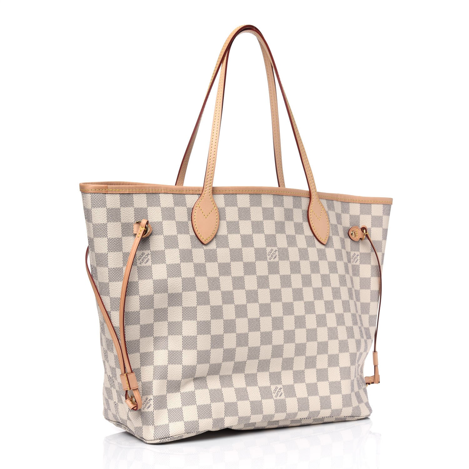 Louis Vuitton Damier Azur Neo Neverfull MM Rose Ballerine 2 of 6