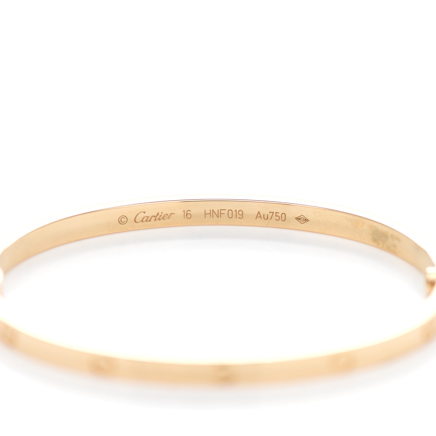 Cartier 18K Yellow Gold Small LOVE Bracelet 16 4 of 5