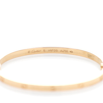 Cartier 18K Yellow Gold Small LOVE Bracelet 16 4 of 5