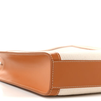 Celine Canvas Calfskin Mini Vertical Cabas Natural Tan 8 of 9