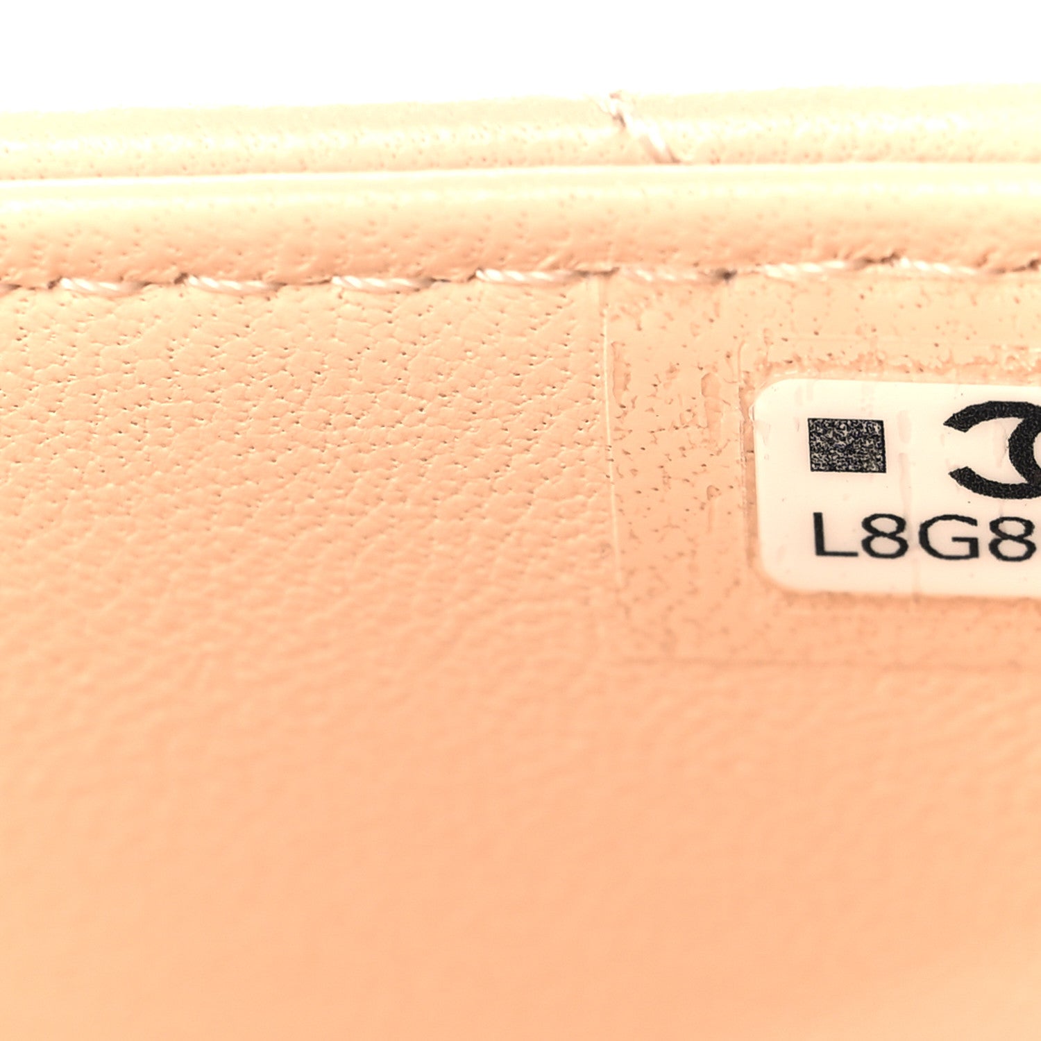 Chanel Lambskin Quilted Tab Mini Flap Beige 7 of 11