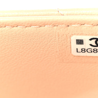Chanel Lambskin Quilted Tab Mini Flap Beige 7 of 11